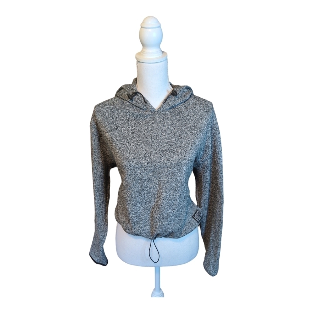 PINK Victoria's Secret CROPPED BOXY Running Hooded Sweatshirt